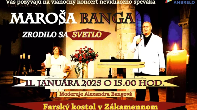 Vianočný koncert nevidiaceho speváka M.Banga