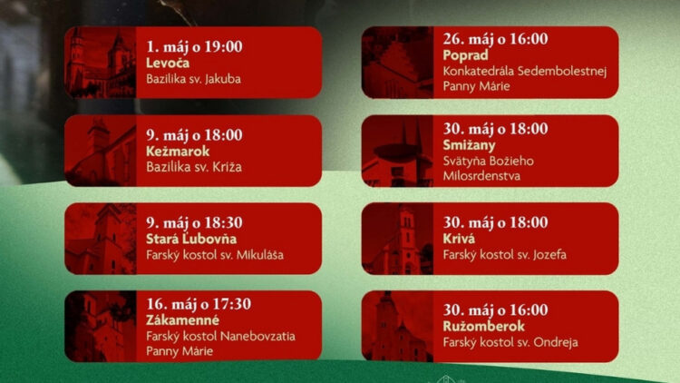 Večery milosrdenstva – Máj